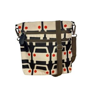Orla Kiely for Target Crossbody Bag Automobile Graphic Print Oilcloth Purse
